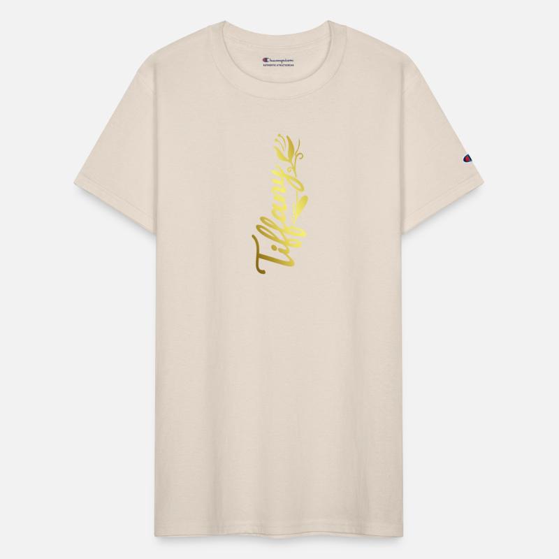 Tiffany Name Faux Gold Tulip Flourish