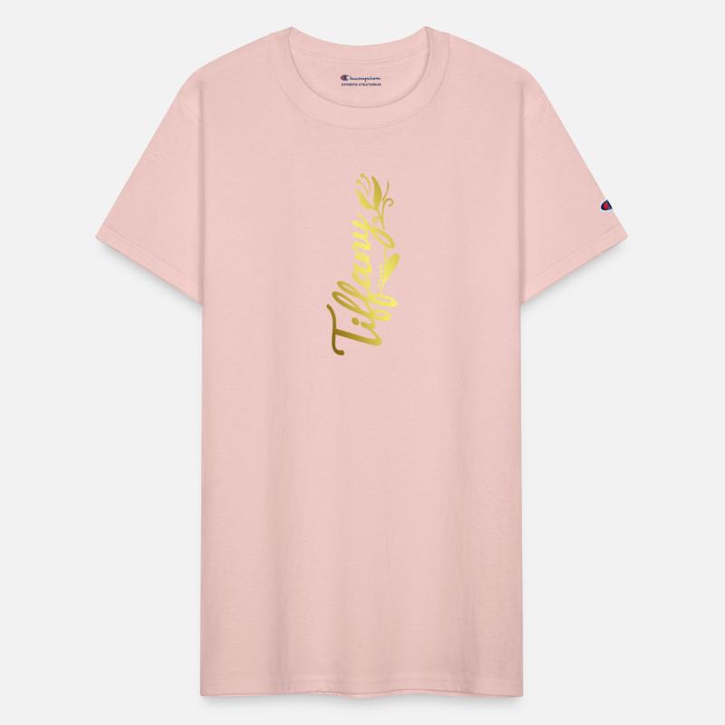 Tiffany Name Faux Gold Tulip Flourish