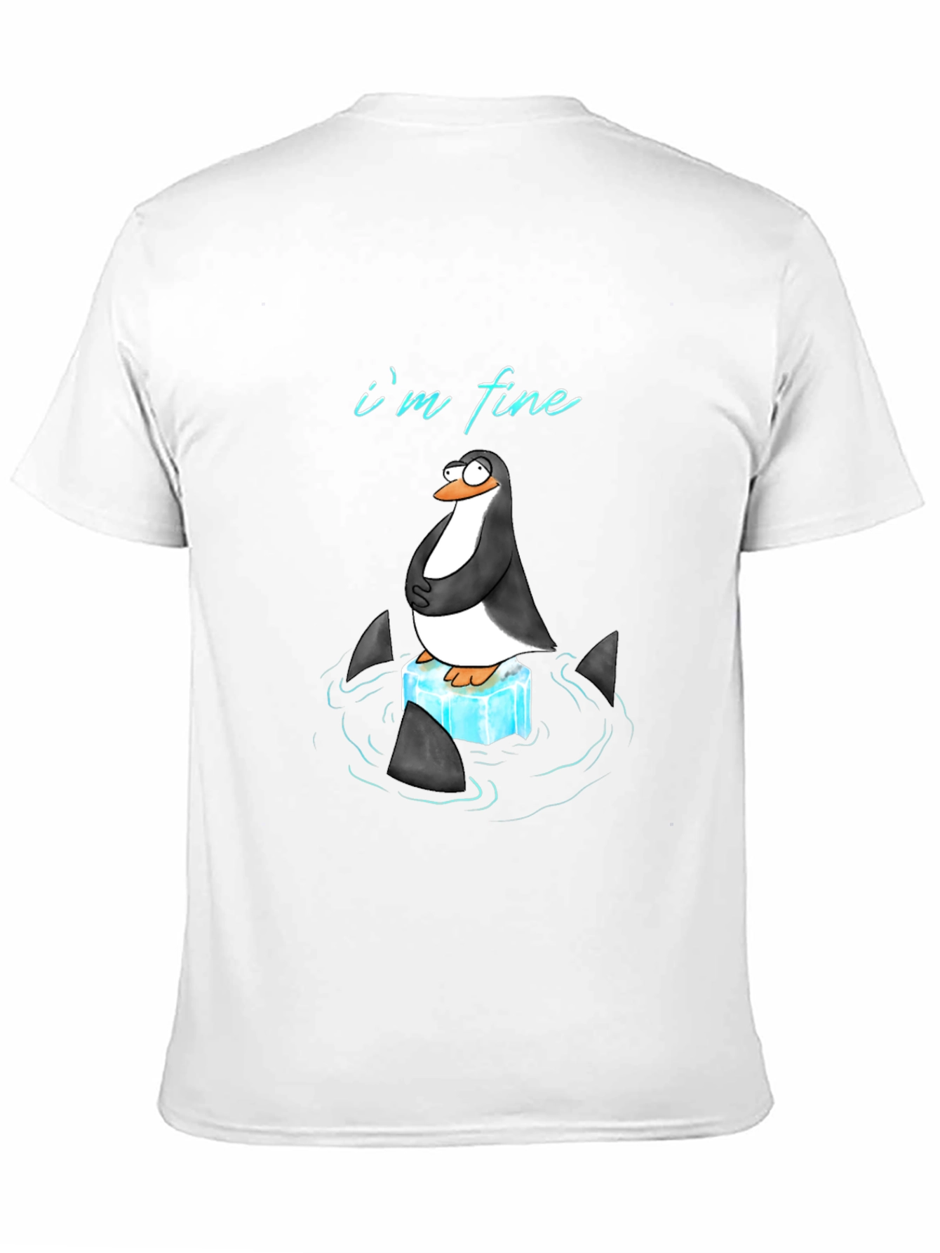 Penguin Im Fine Graphic Tee - Black