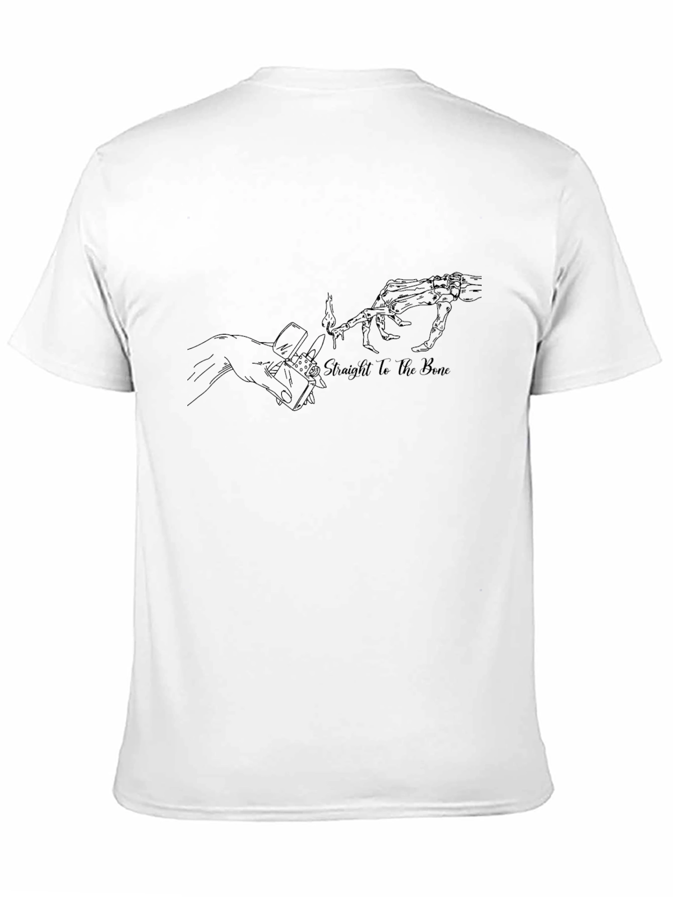 Straight to the Bone Black Graphic Tee