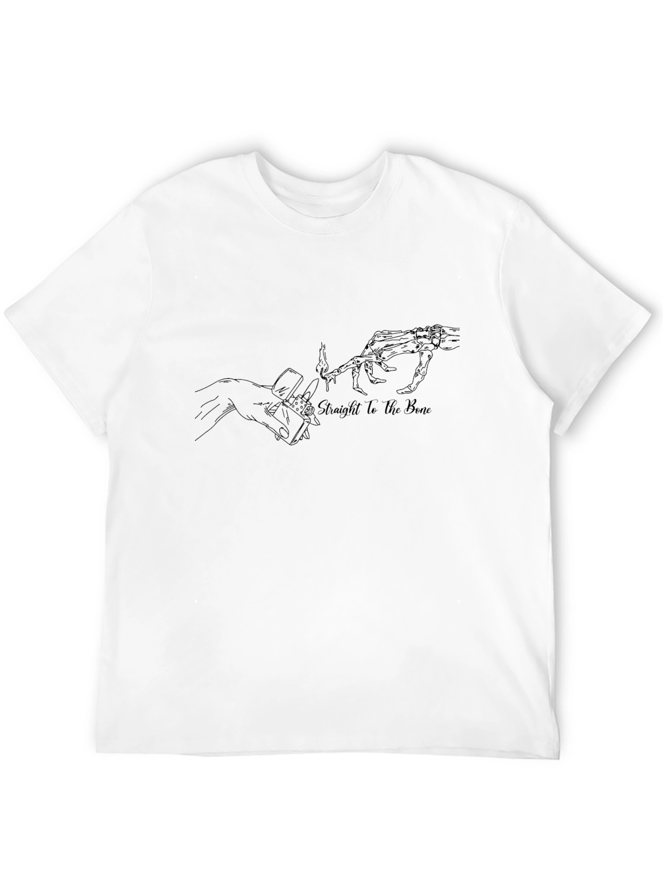Straight to the Bone Black Graphic Tee