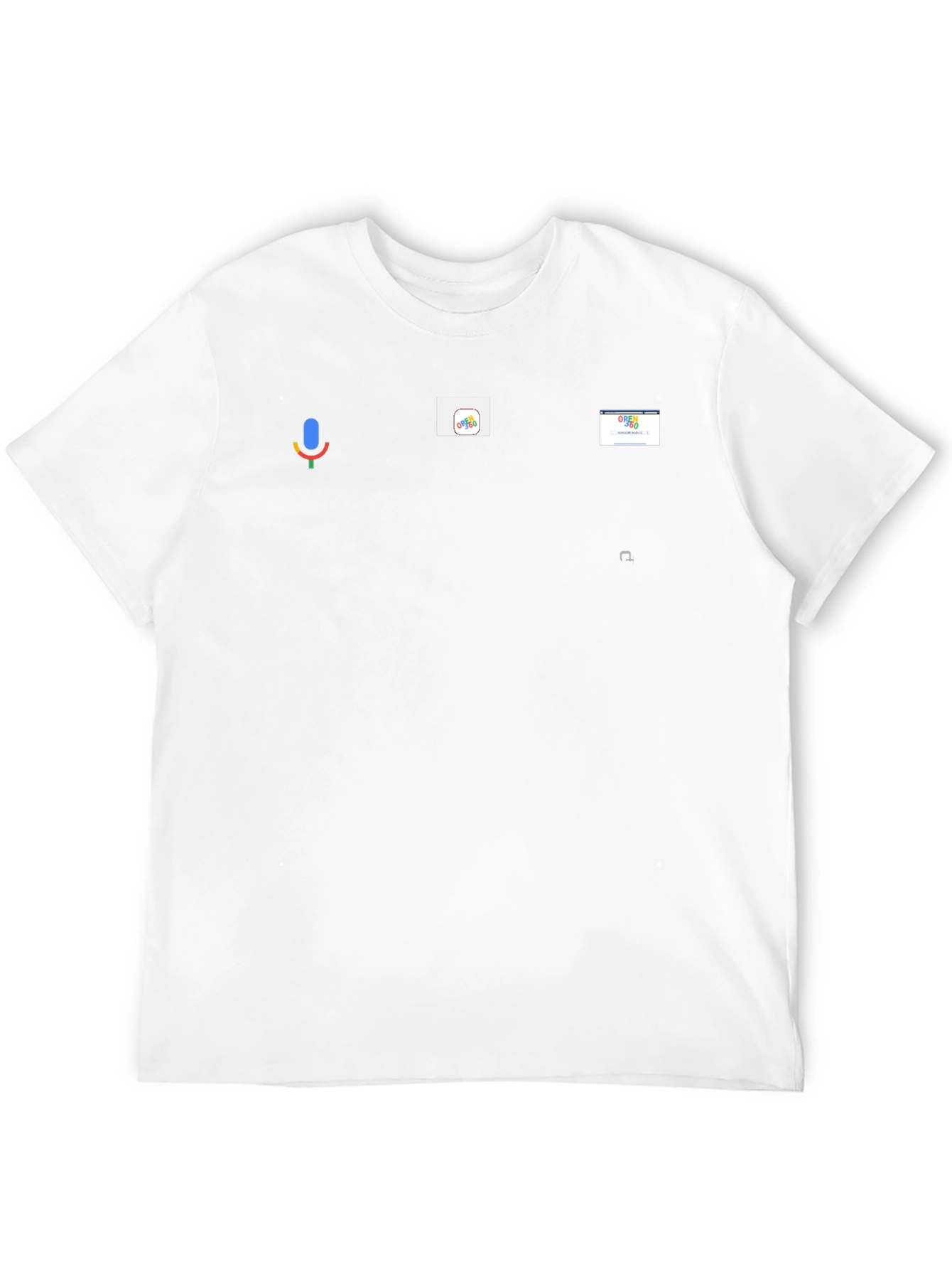 Black Google App Icons Graphic Tee