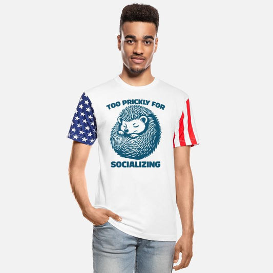 Too Prickly for Socializing Funny Grumpy Hedgehog