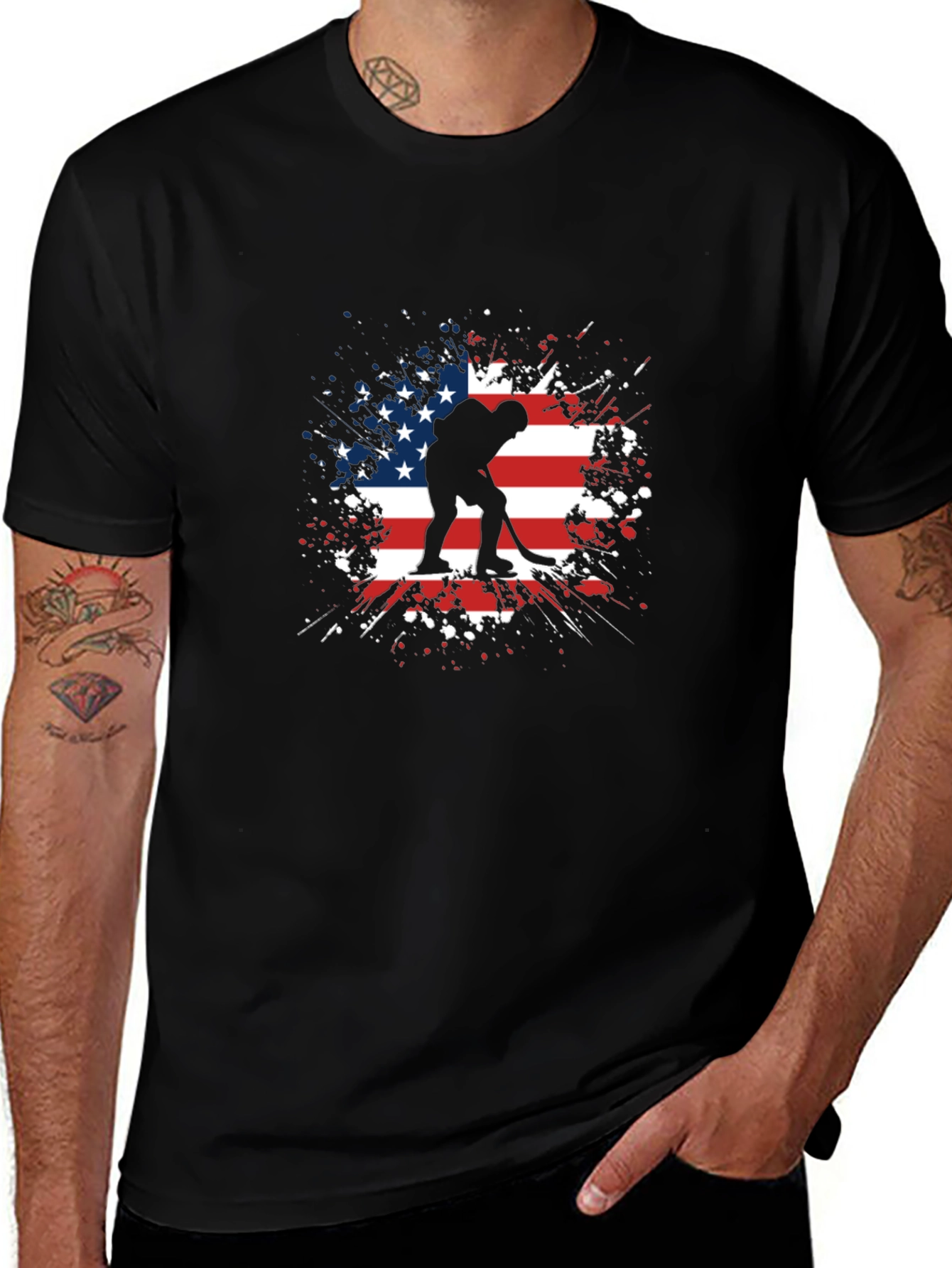 USA Hockey T-Shirt - Patriotic Player Tee