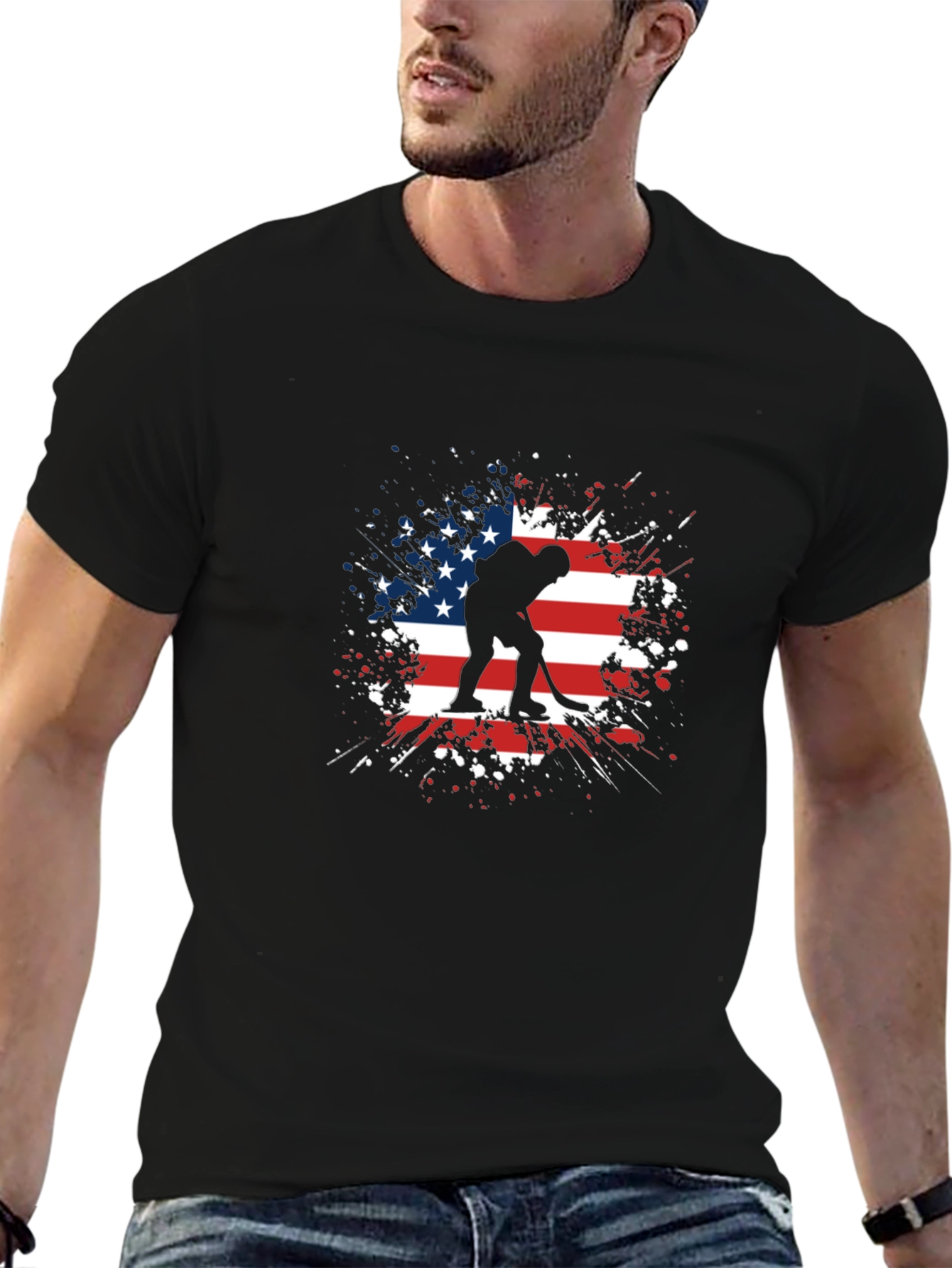 USA Hockey T-Shirt - Patriotic Player Tee