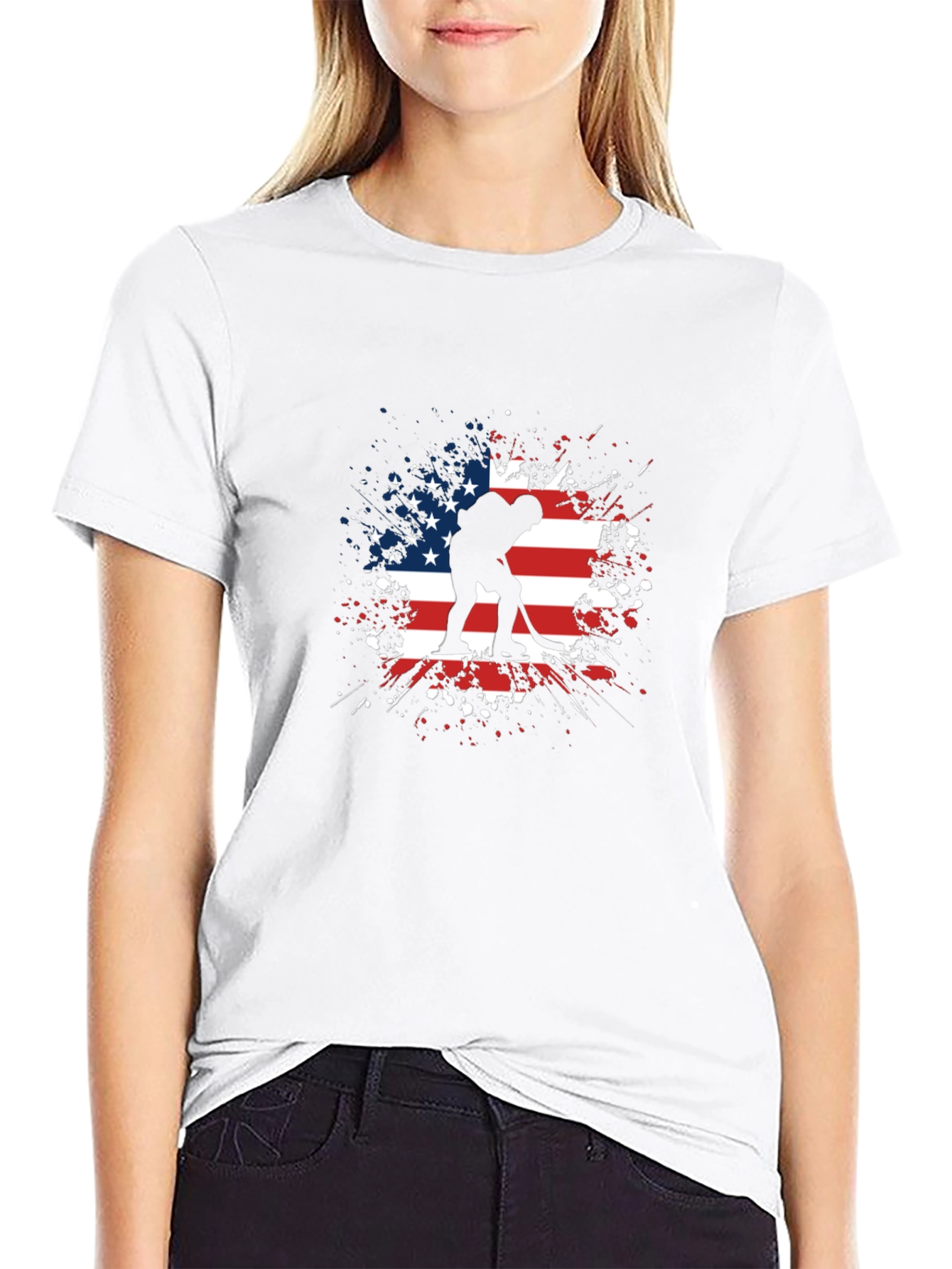 USA Hockey T-Shirt - Patriotic Player Tee