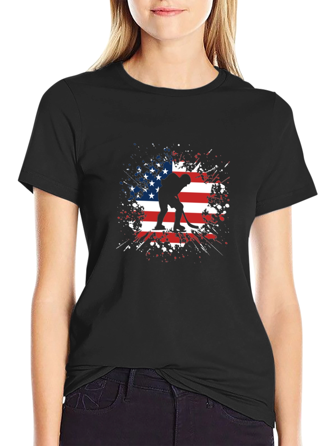 USA Hockey T-Shirt - Patriotic Player Tee