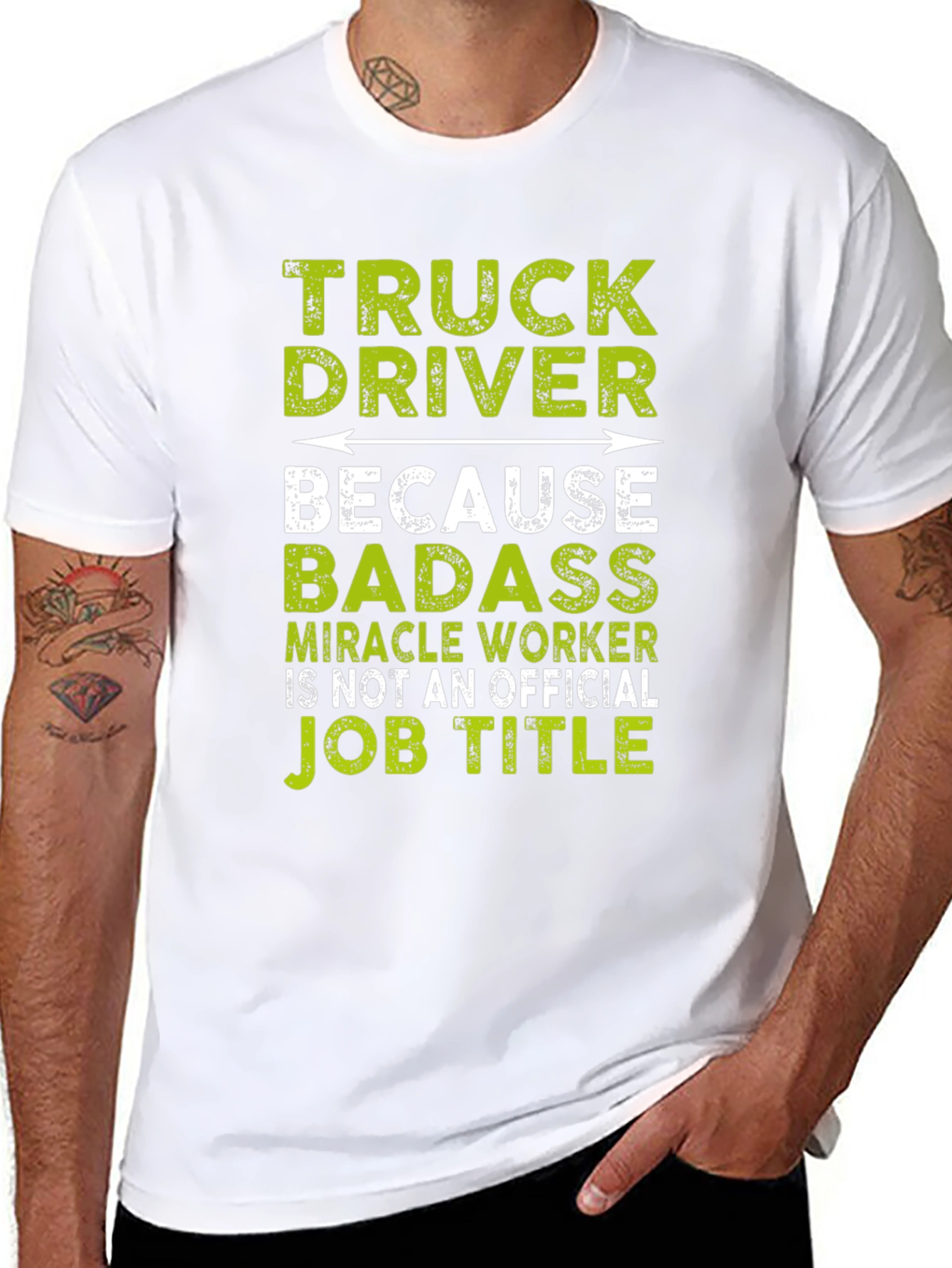 Truck Driver Badass Job Title T-Shirt