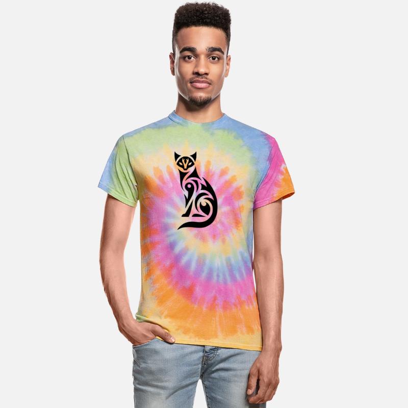 Tribal Cat In Expressive Silhouette