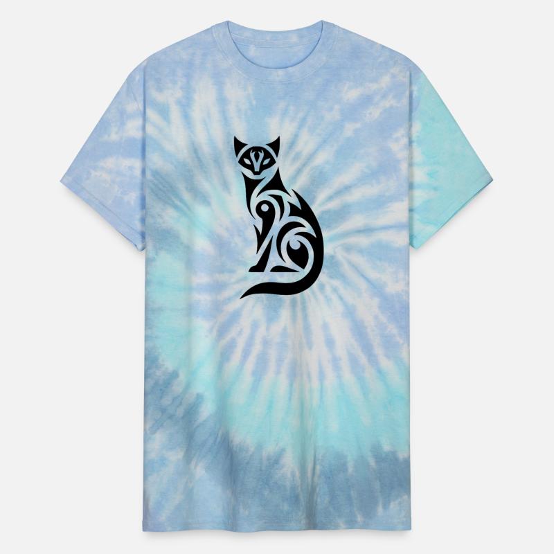 Tribal Cat In Expressive Silhouette