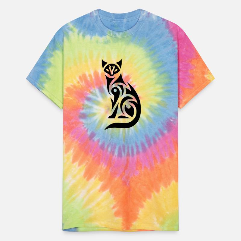 Tribal Cat In Expressive Silhouette