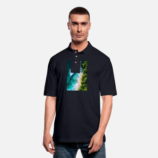 Tropical Shoreline from Above