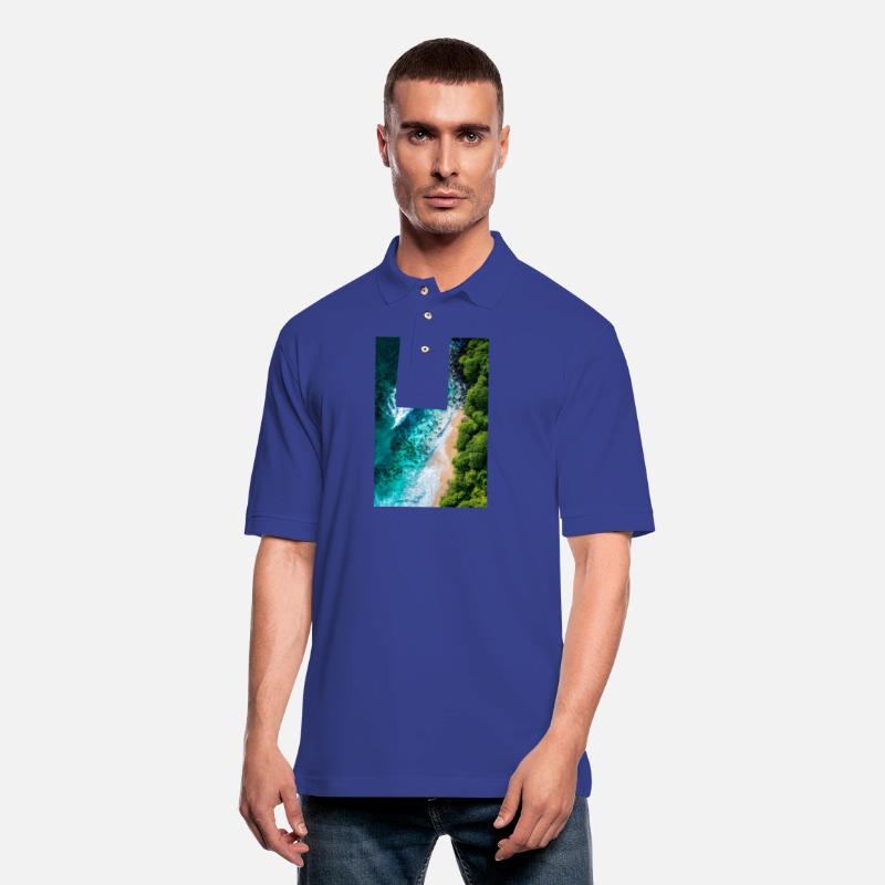 Tropical Shoreline from Above