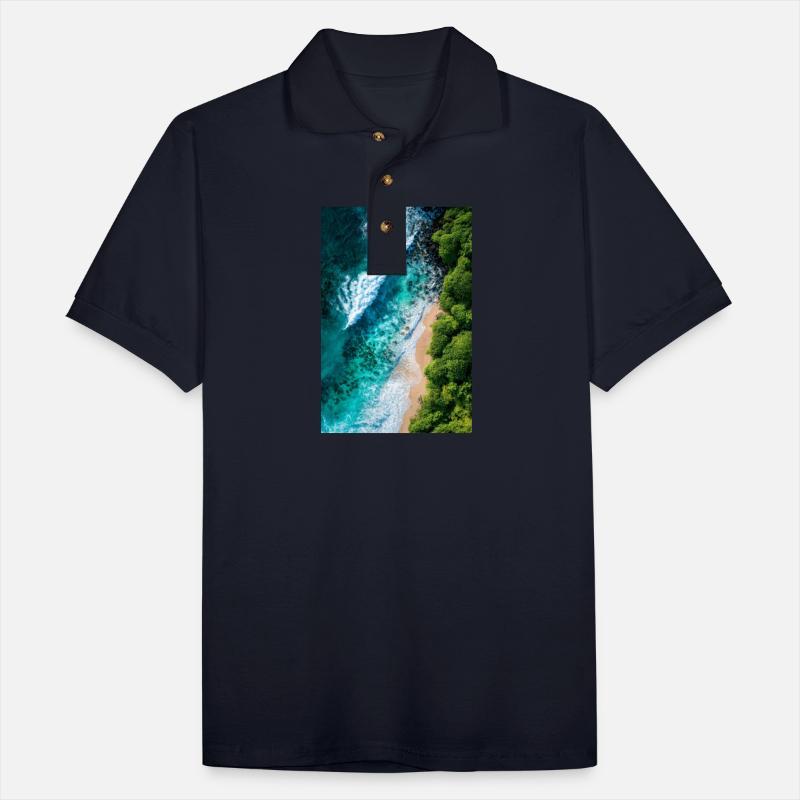 Tropical Shoreline from Above