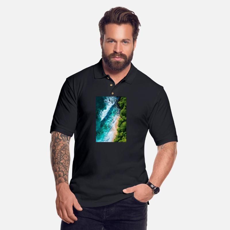 Tropical Shoreline from Above