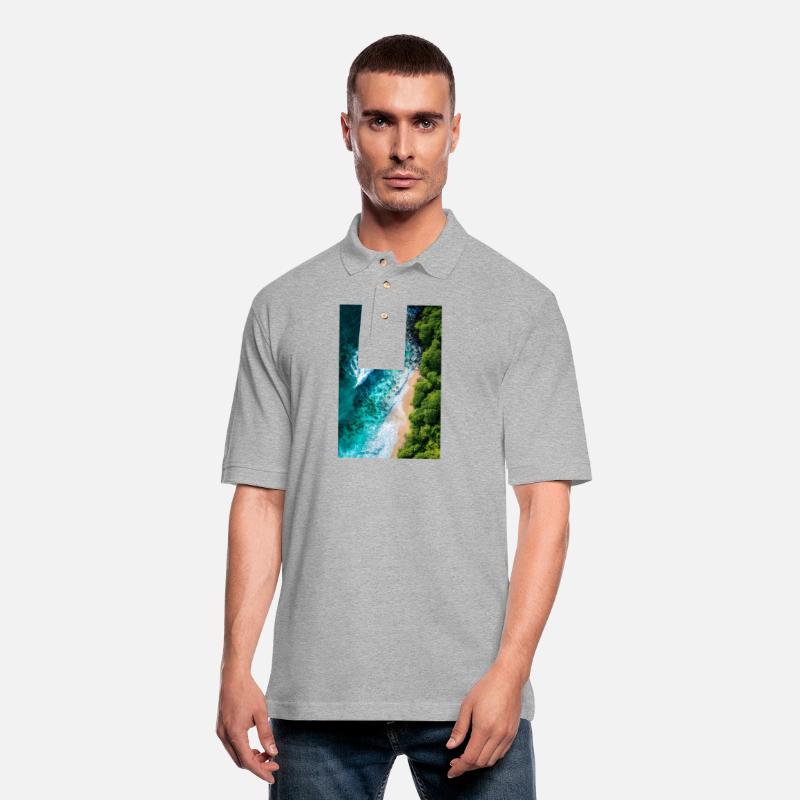 Tropical Shoreline from Above