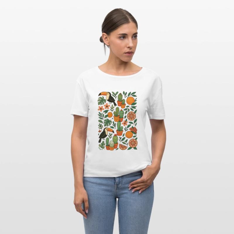 Tropical Toucans & Fruit Garden