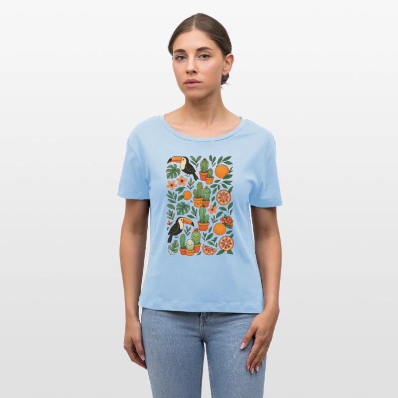 Tropical Toucans & Fruit Garden