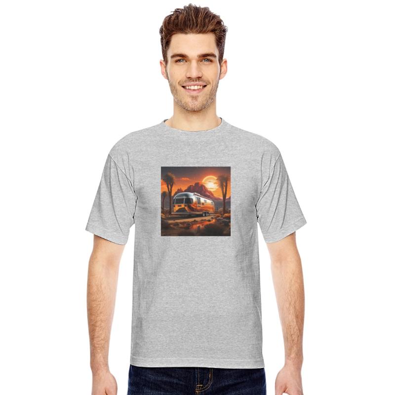 Truck on a Scenic Road by the Peaks Mountain