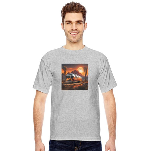 Truck on a Scenic Road by the Peaks Mountain