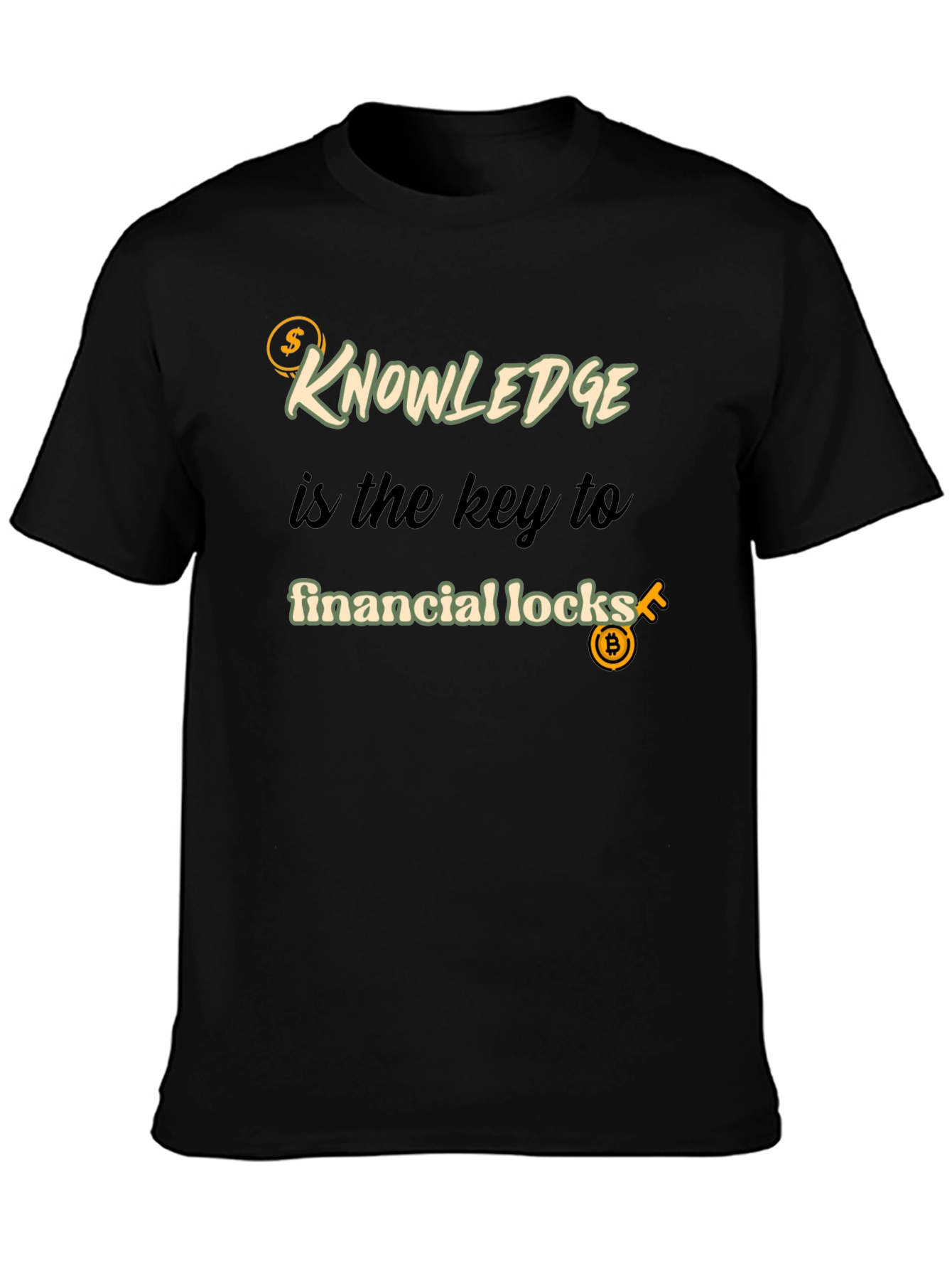 Knowledge is Key Financial Locks T-Shirt