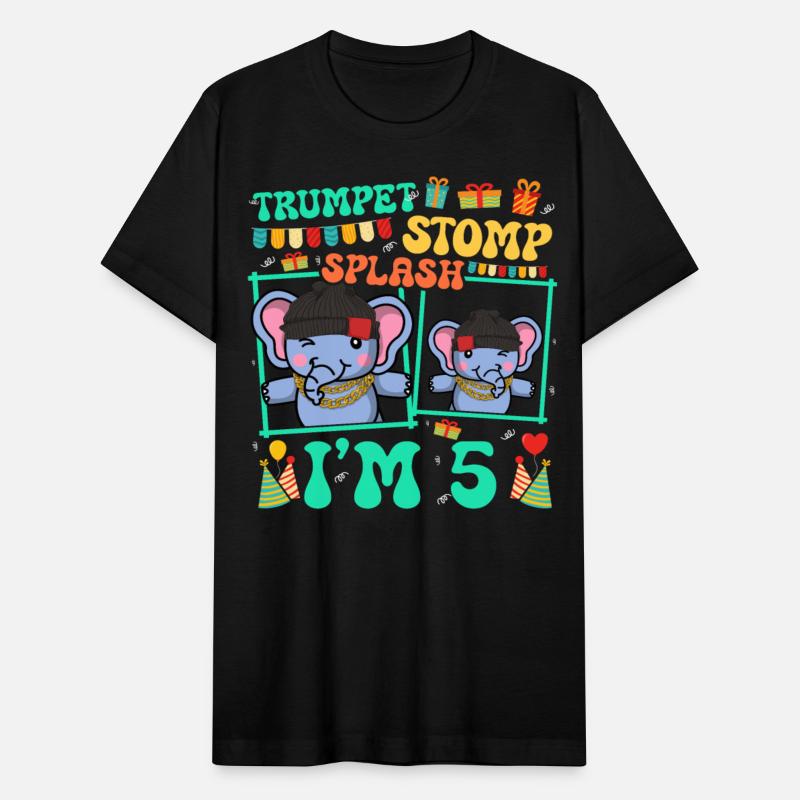 Trumpet Stomp Splash I'm 5 Elephant Kid 5th
