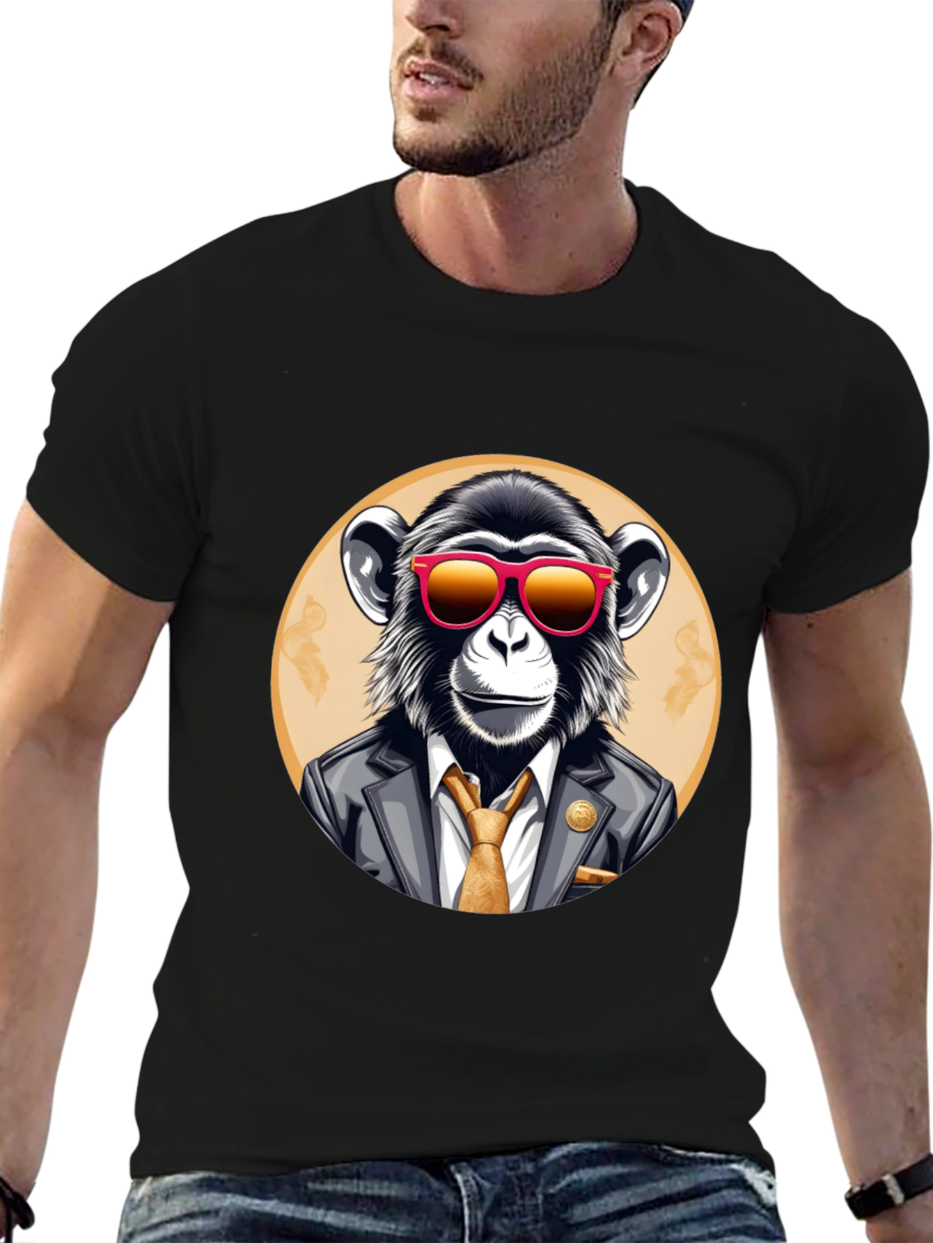 Stylish Monkey T-Shirt - Business Ape