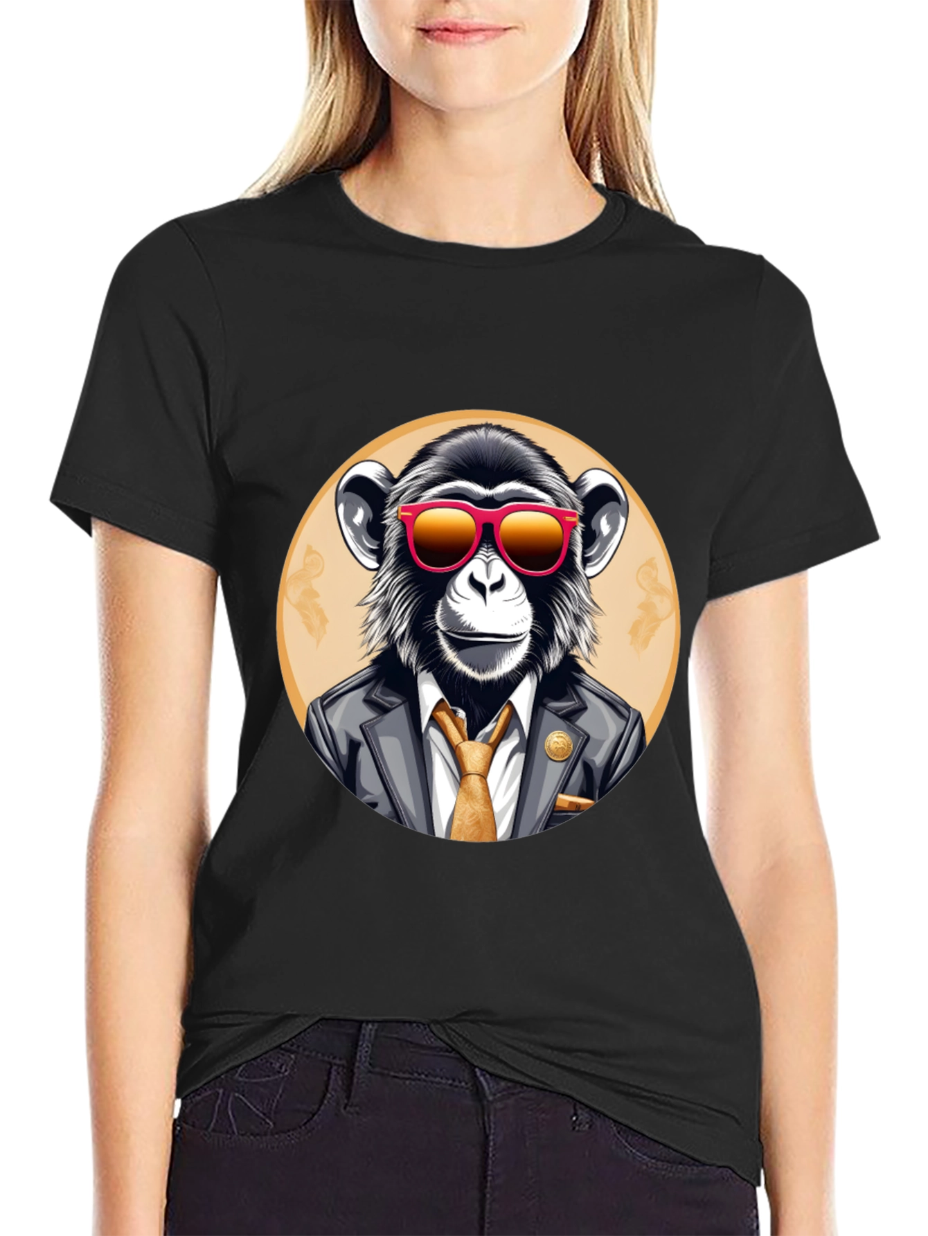Stylish Monkey T-Shirt - Business Ape