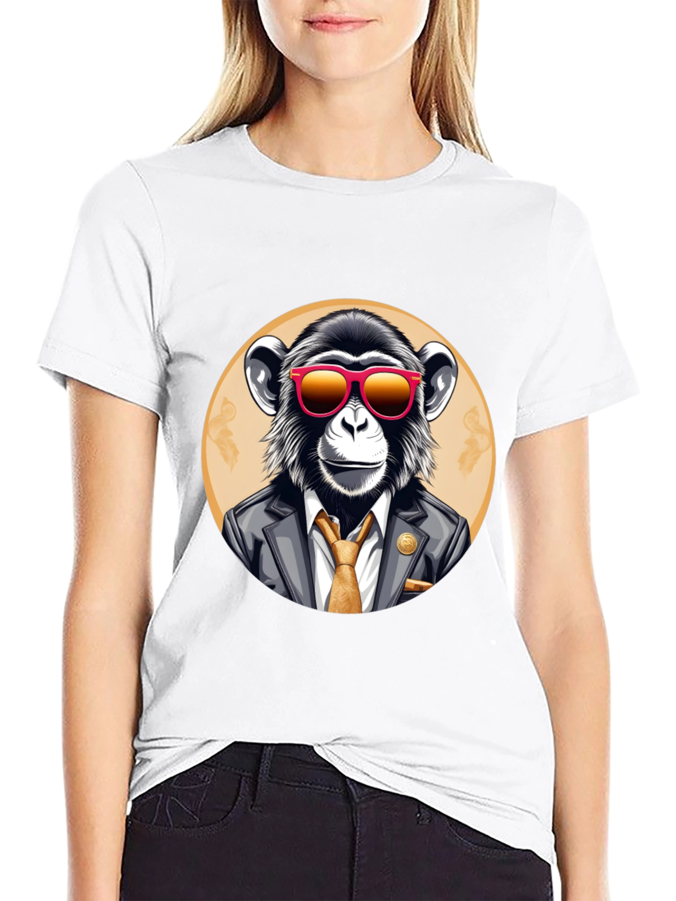 Stylish Monkey T-Shirt - Business Ape