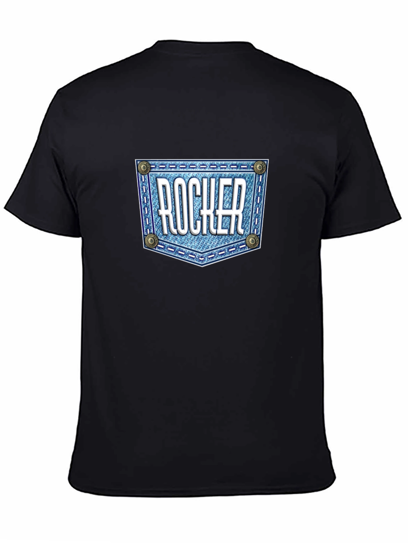 Rocker Denim Pocket Graphic T-Shirt