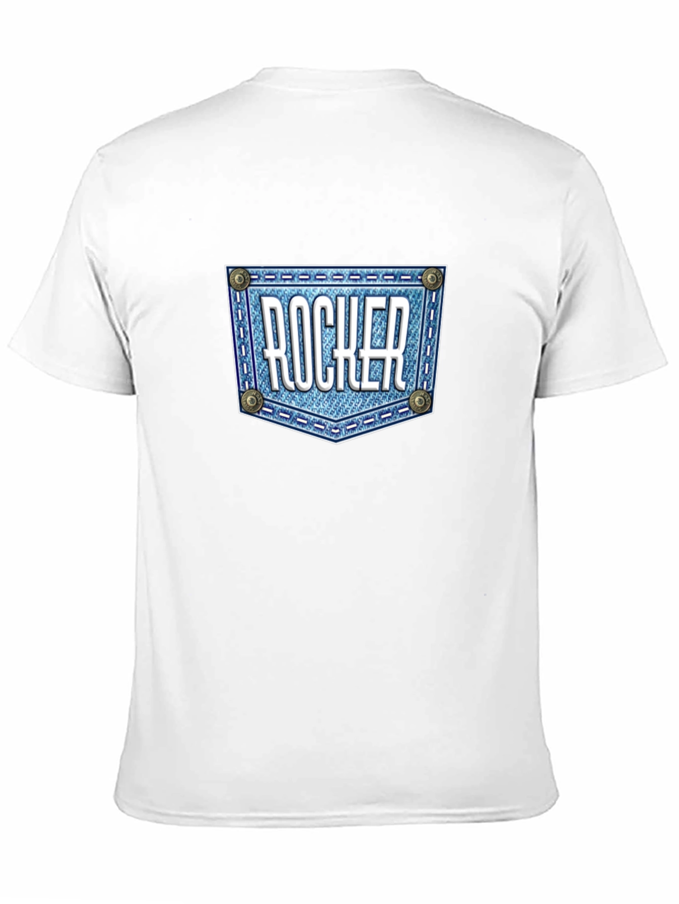Rocker Denim Pocket Graphic T-Shirt