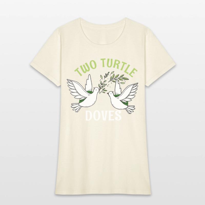 Two Turtle Dove Christmas Cute Birds Awesome