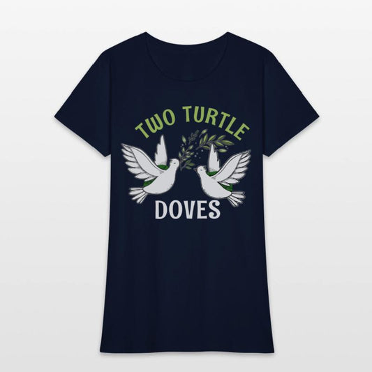 Two Turtle Dove Christmas Cute Birds Awesome