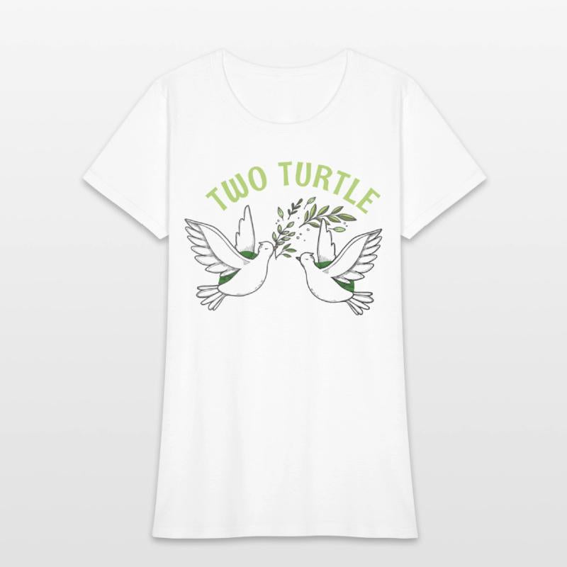 Two Turtle Dove Christmas Cute Birds Awesome