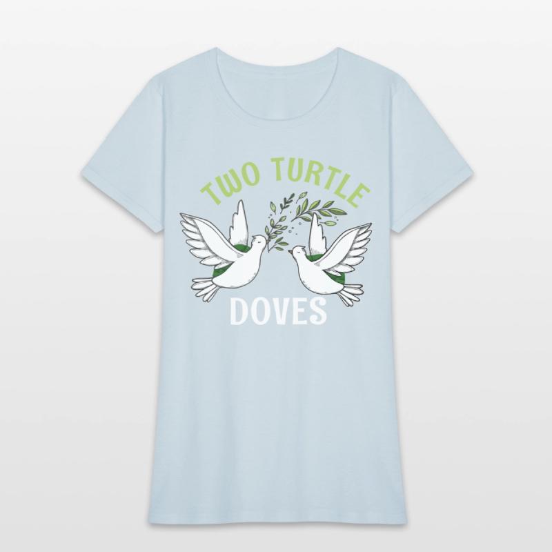 Two Turtle Dove Christmas Cute Birds Awesome