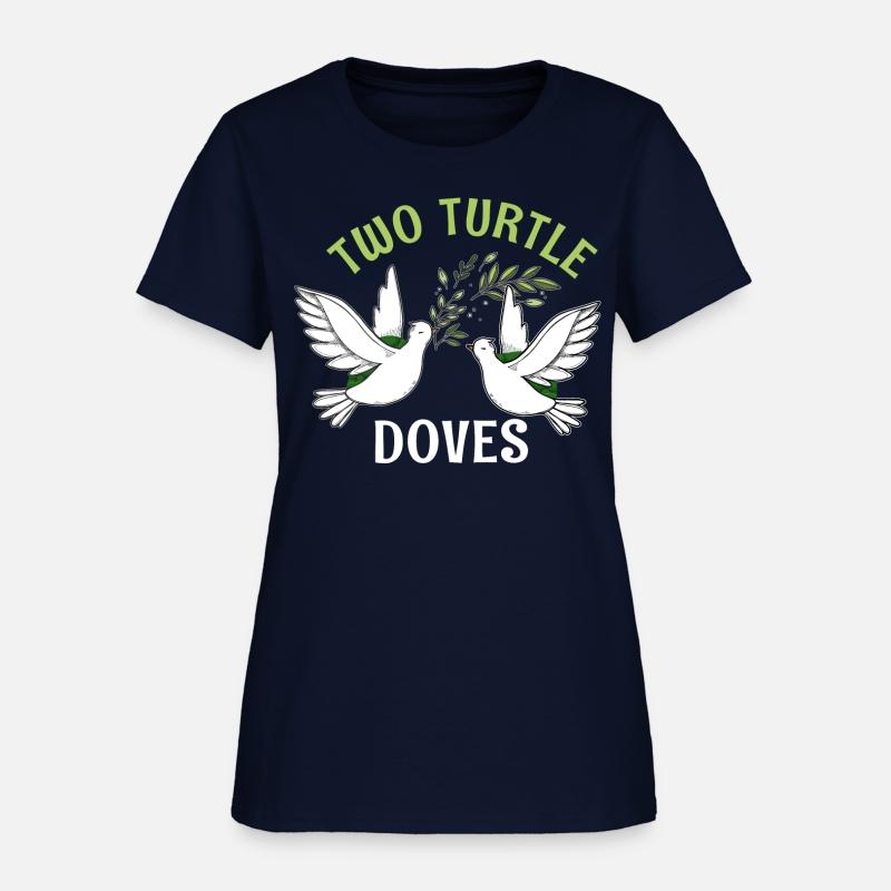 Two Turtle Dove Christmas Cute Birds Awesome