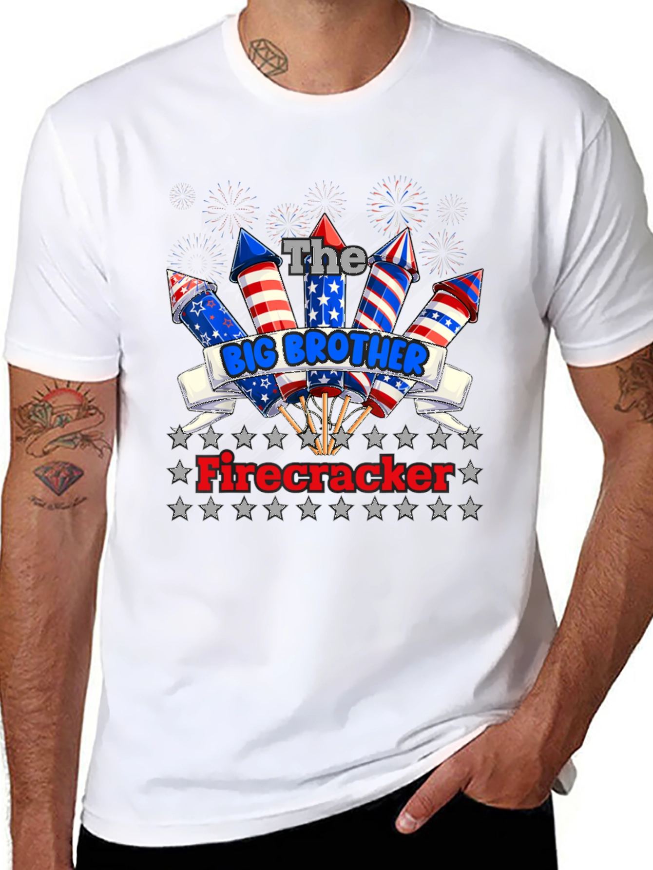 The Big Brother Firecracker Patriotic T-Shirt