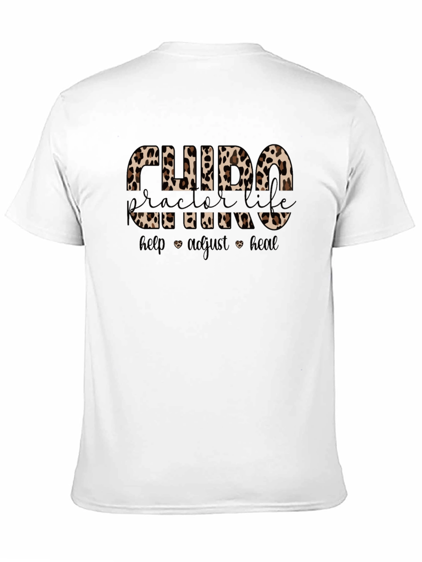 Chiropractor Life Leopard Print T-Shirt