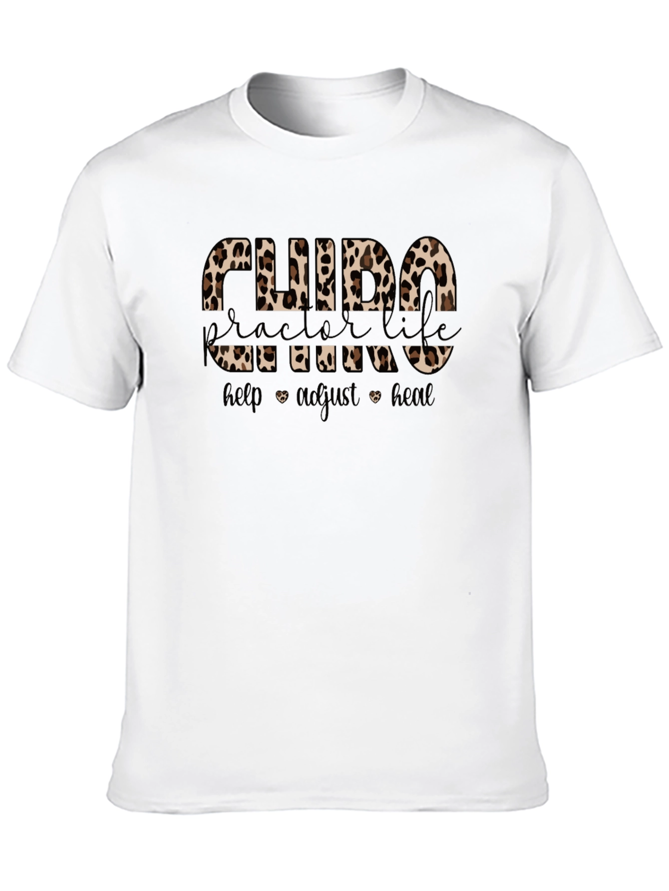 Chiropractor Life Leopard Print T-Shirt