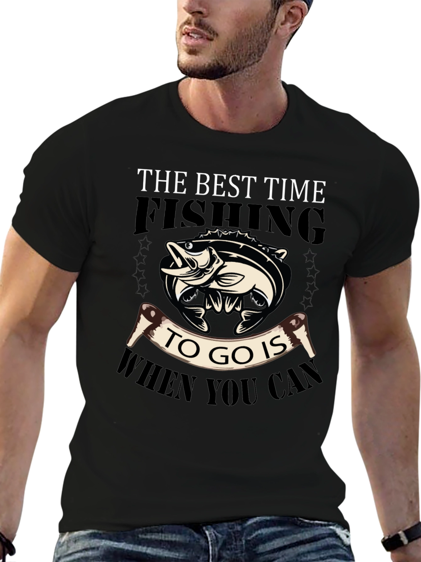 The Best Time Fishing Graphic Tee