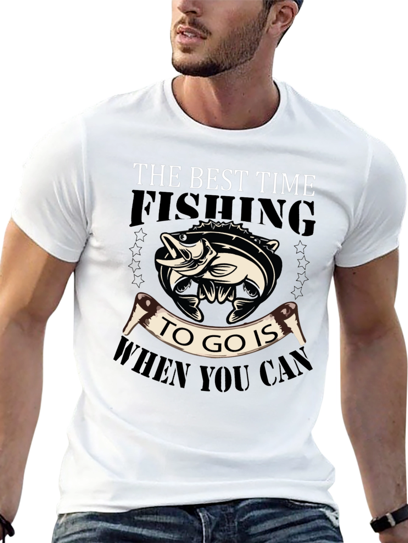 The Best Time Fishing Graphic Tee