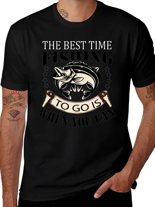 The Best Time Fishing Graphic Tee