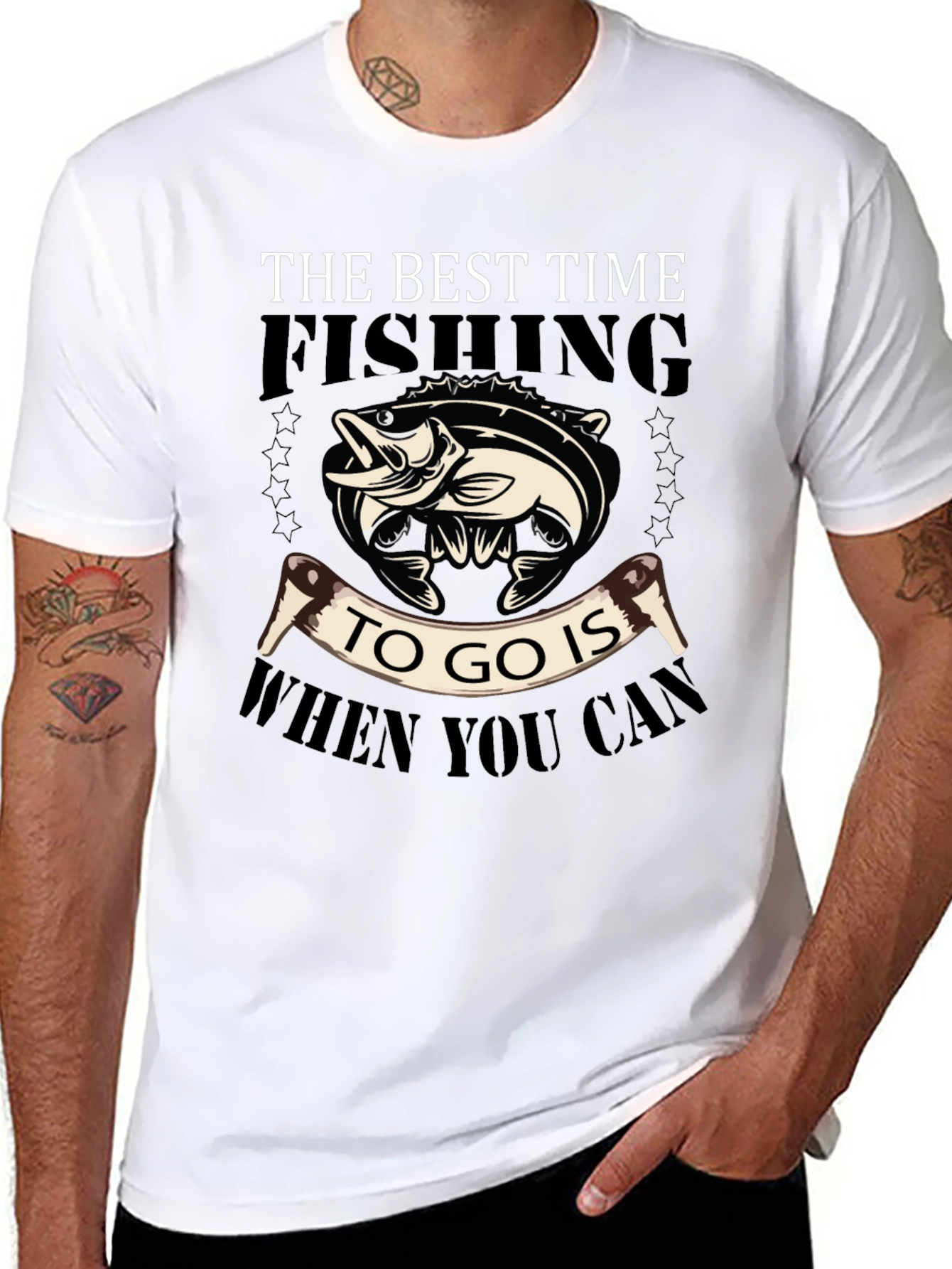 The Best Time Fishing Graphic Tee