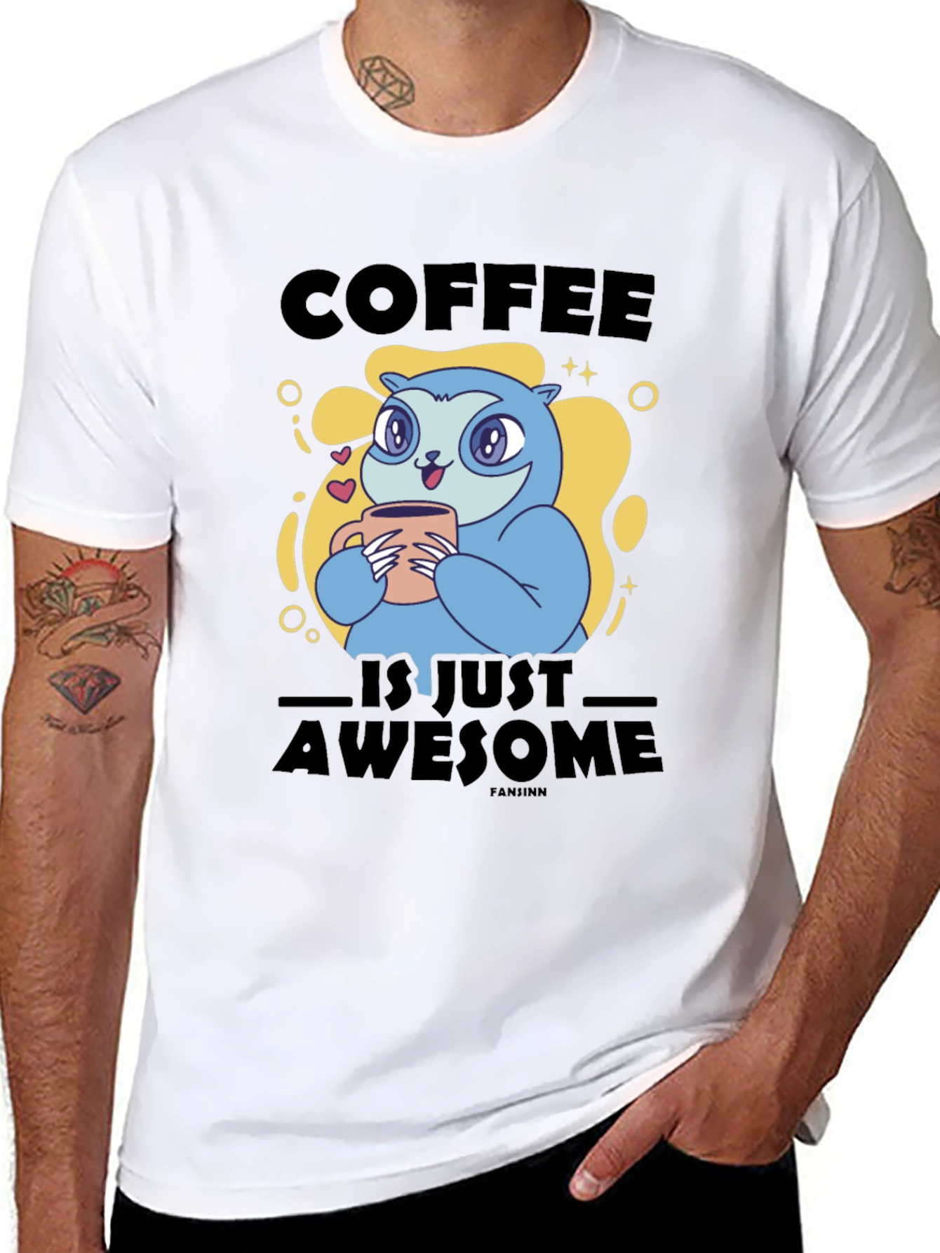 Coffee Sloth Graphic Tee - Awesome & Fun!