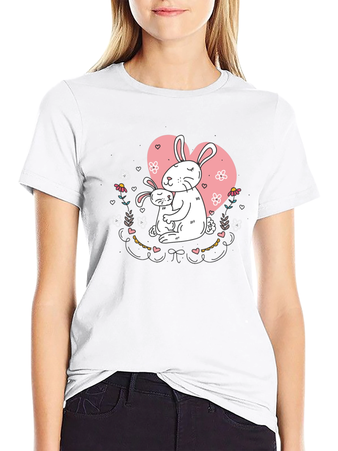 Rabbit Mom & Baby T-Shirt