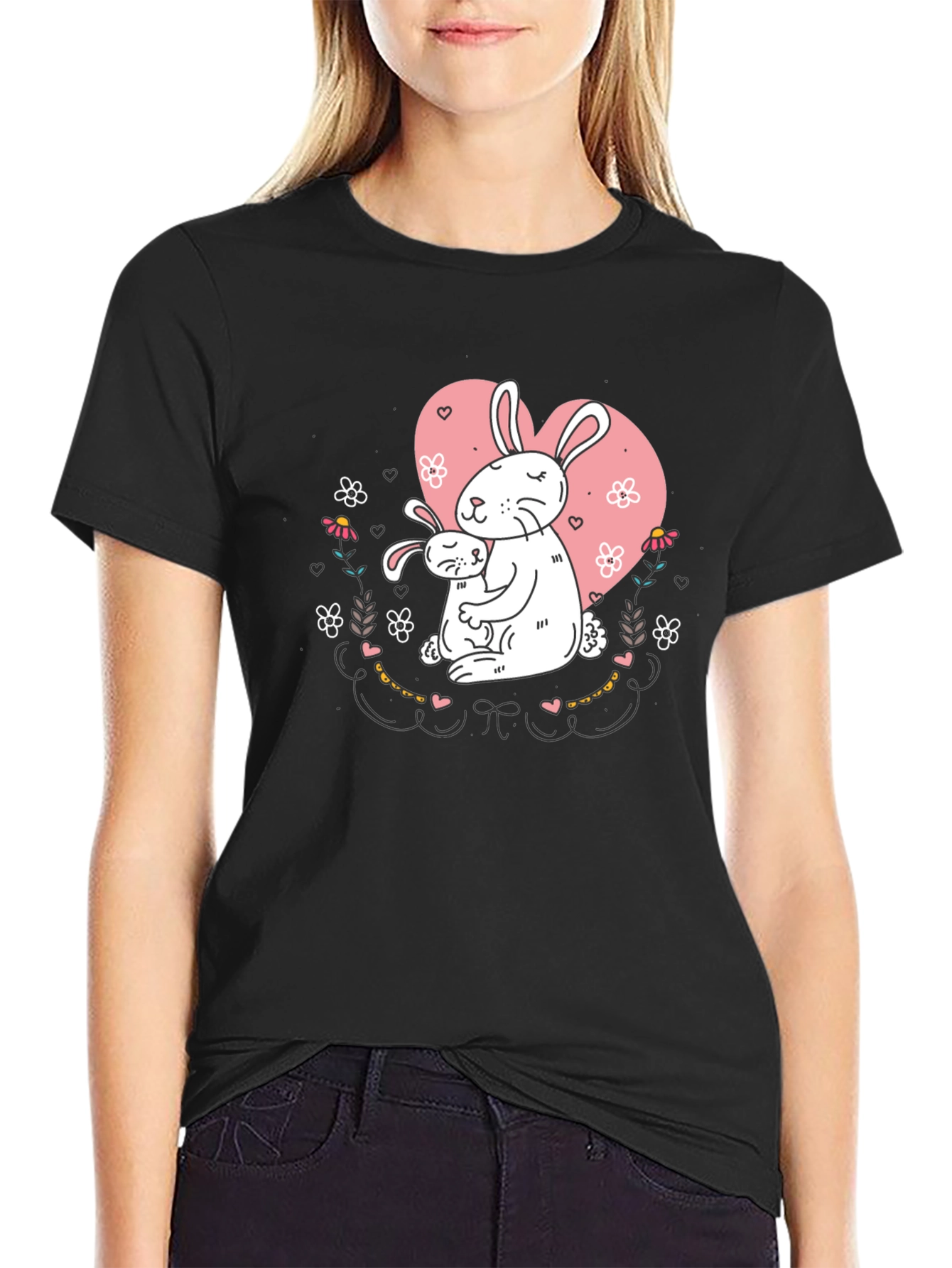 Rabbit Mom & Baby T-Shirt