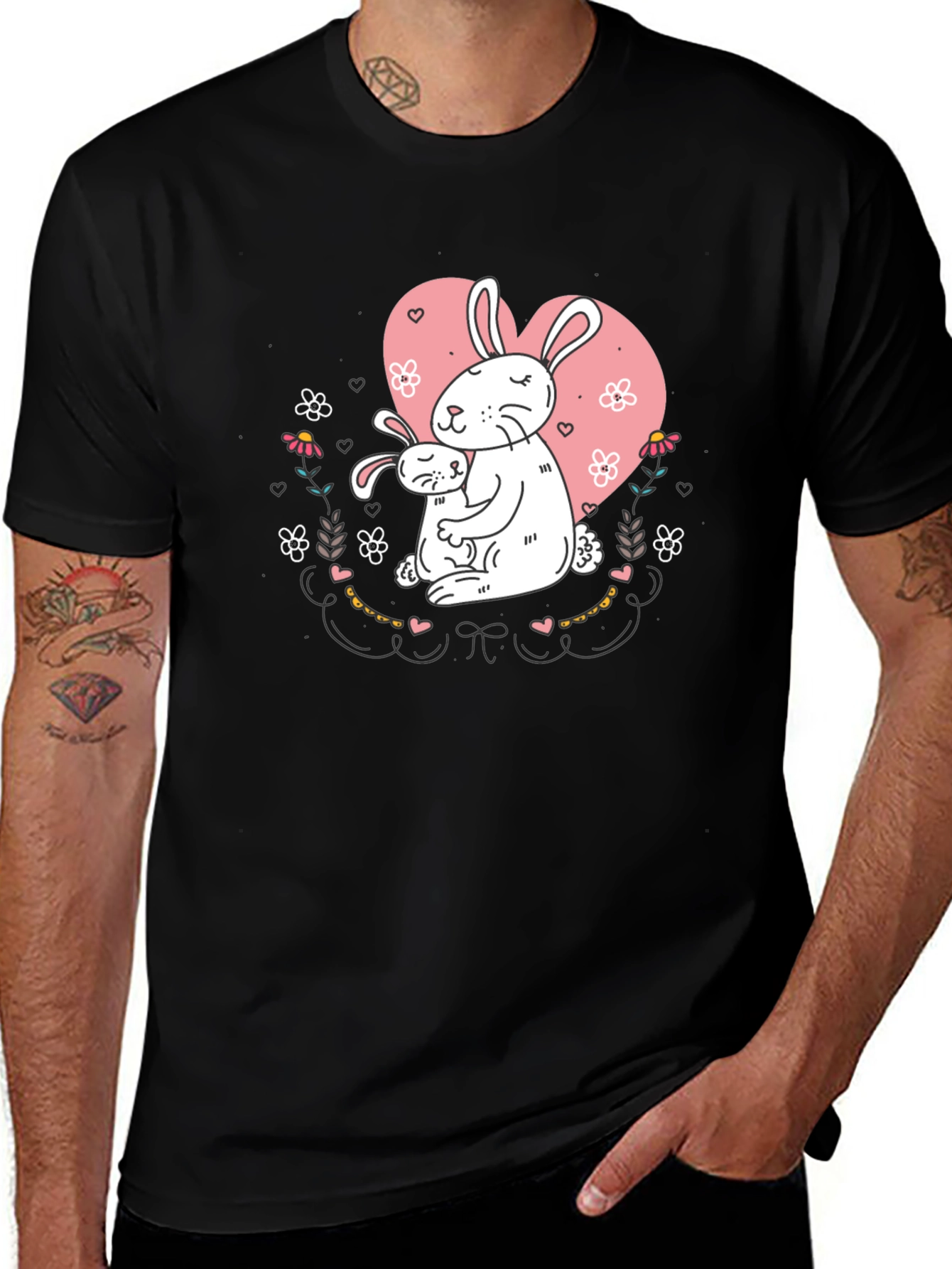 Rabbit Mom & Baby T-Shirt