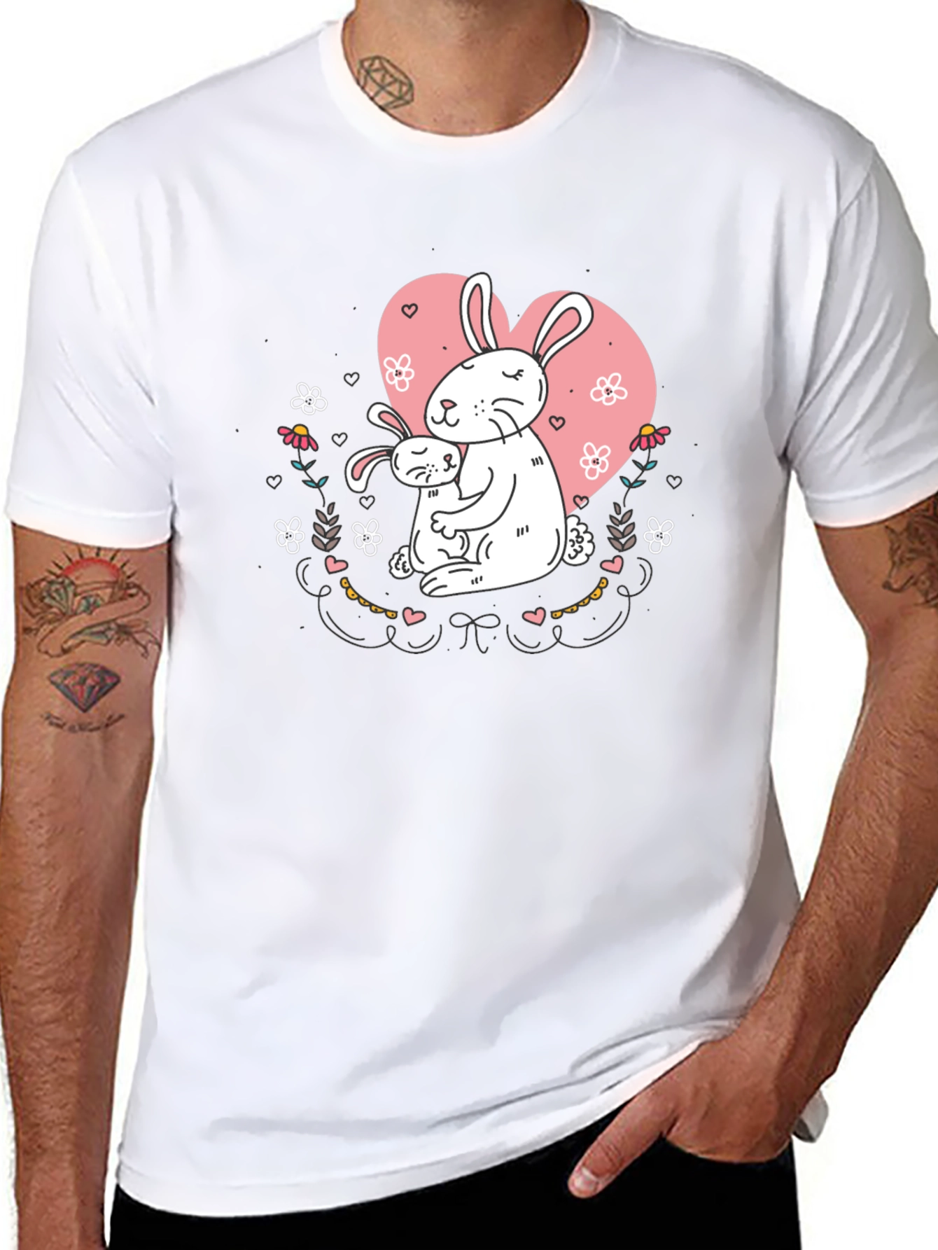 Rabbit Mom & Baby T-Shirt
