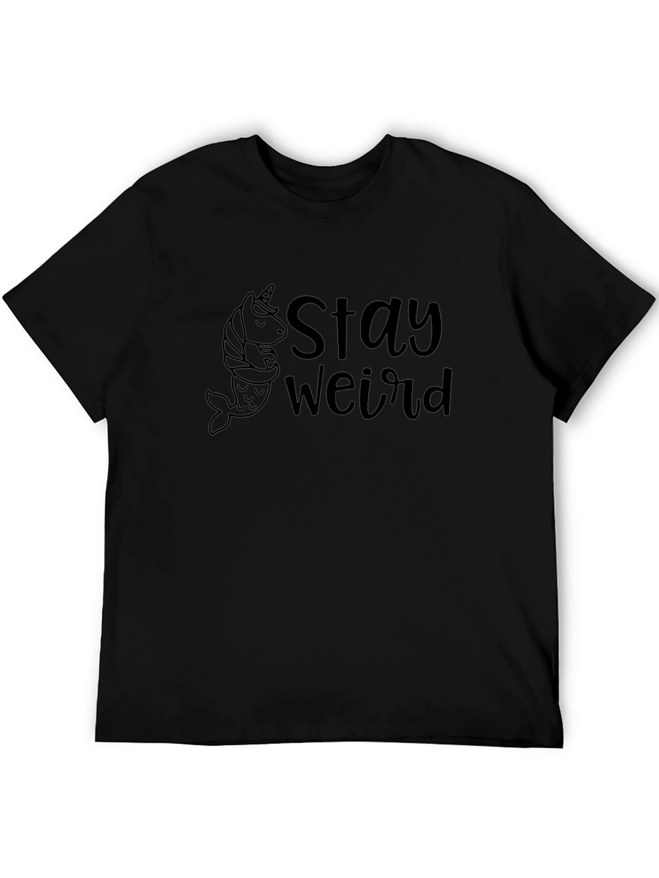 Stay Weird Unicorn Mermaid Graphic T-Shirt