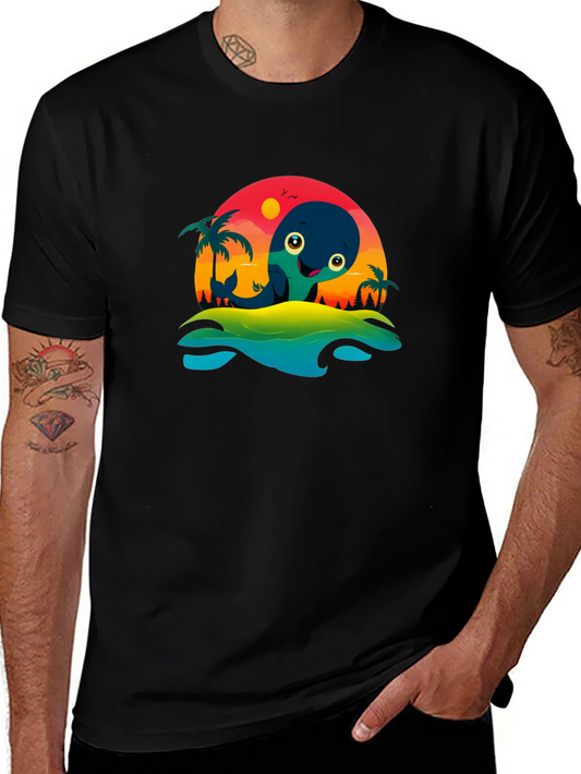 Whimsical Whale Graphic T-Shirt